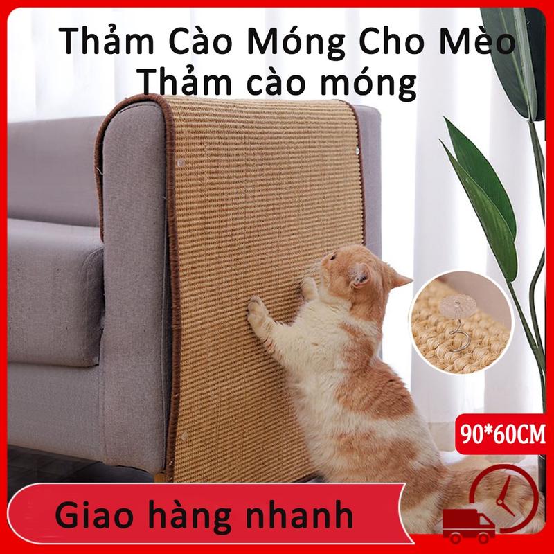 BÀN CÀO MÓNG CHO MÈO KÈM Thảm Cào Móng Cho Mèo BÀN CÀO MÓNG MÈO-GIÚP MÈO CÀO SẠCH VÀ MÒN BỚT MÓNG Kích thước lớn M/L/XL tấm thảm cào móng cho mèo,tấm thảm cào móng cho mèo Sofa bảo vệ Mat