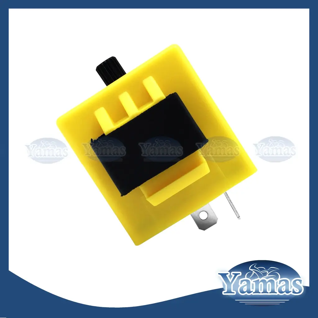 Free shipping YELLOW 2PIN  12V Motorcycle Blinker Adjustable LED Flasher Relay Turn Signal Indicator