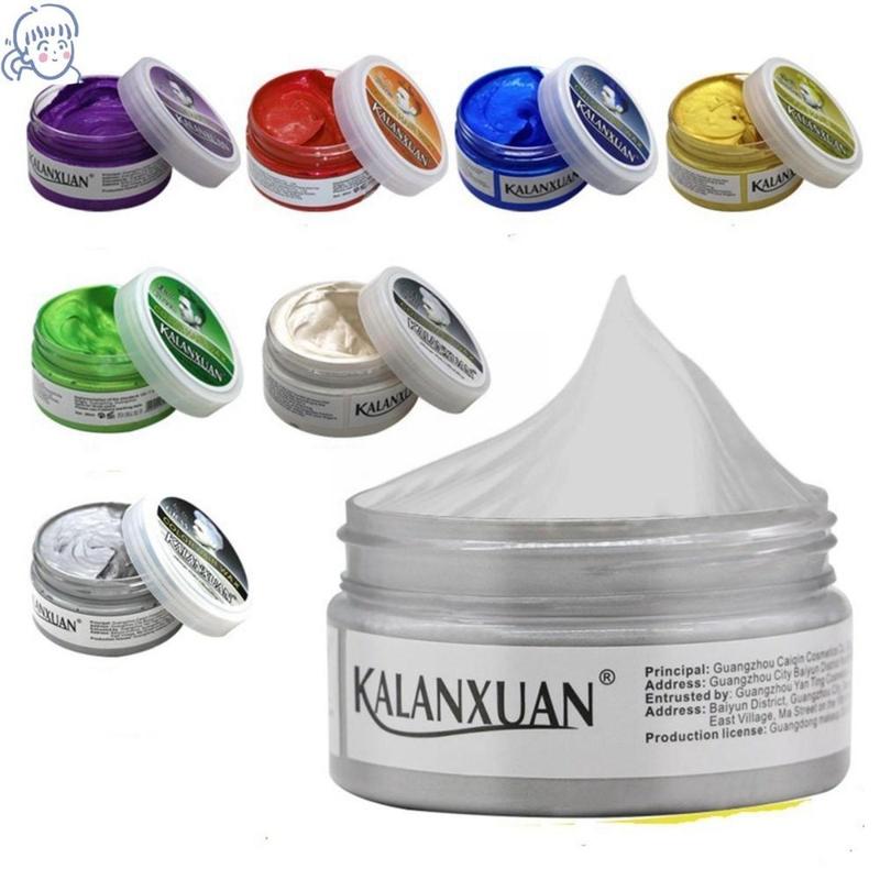 Thuốc Nhuộm Màu Tạm Thời Thời, 9 Màu Có Sẵn, Sáp Salon, Tạo Kiểu Tóc, Nhuộm Màu Xanh Lá Cây, Sáp Tóc Hình Dạng, Kem Tóc Bạc, HGF Nhuộm Tóc Đổi Màu Tóc Nữ Women
