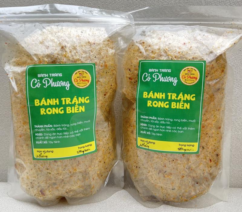COMBO 1KG BÁNH TRÁNG RONG BIỂN (2 TÚI 500GR) Ăn Vặt Thức Ăn Food Cay Snack com  chay