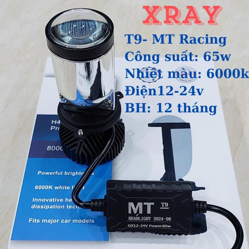 Bóng đèn pha Led T9 - 65wchân H4 Mẫu 2024,  có ốc chỉnh độ cao thấp của pha, độ lệch pha. Phụ Tùng Đèn