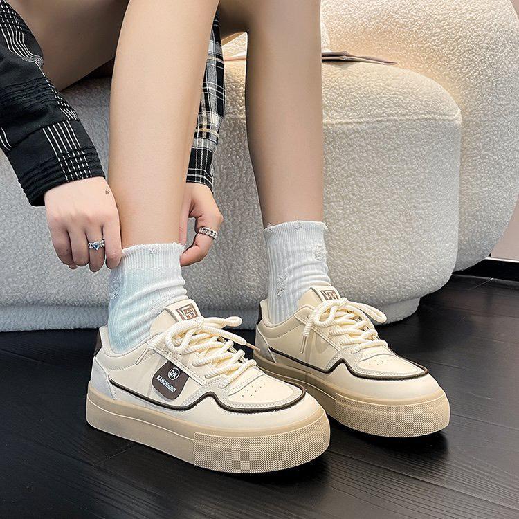 Giày nữ thể thao chất da xịn siêu phối dây thừng Sena Shoes Sneaker