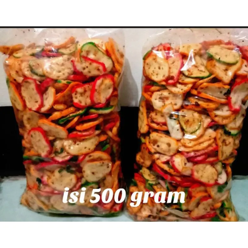 seblak kering  Seblak kemplang jablay kerupuk kemplang Extra pedas Daun Jeruk Netto 500 gram Cemilan Instan Food