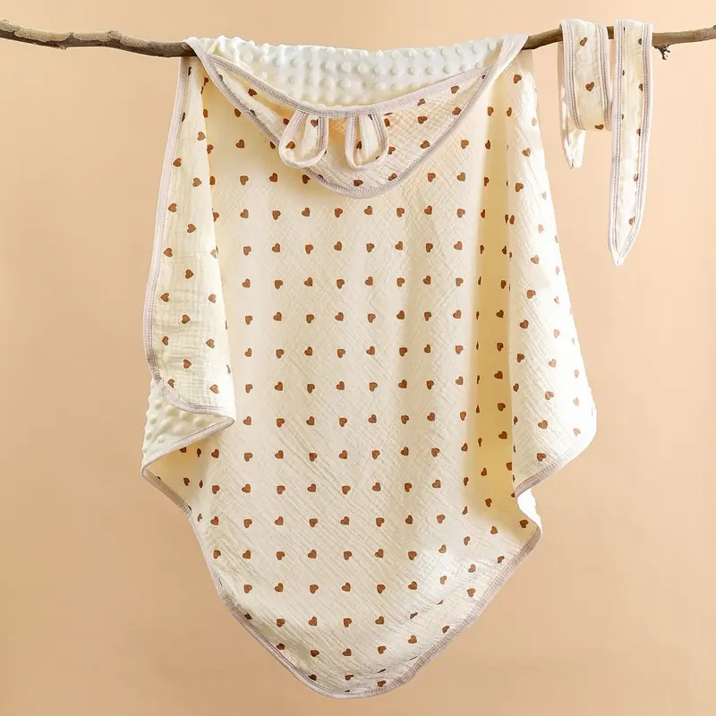 Choàng ủ hạt đậu xô muslin massage cho bé Xuân Hè cao cấp kích thước 80x80cm (không chần bông) 7
