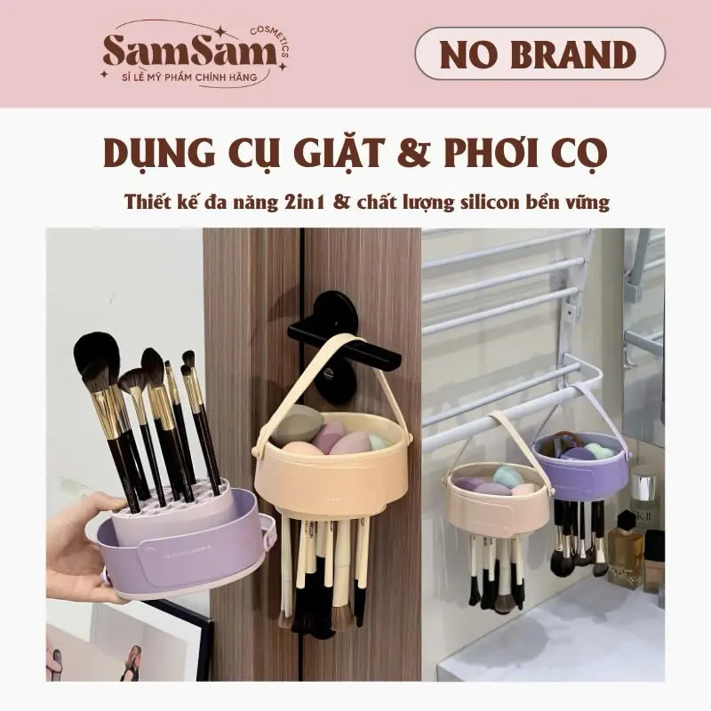 Dụng Cụ Giặt Cọ Bông Phấn, Phơi Cọ Đa Năng U-RIGHT