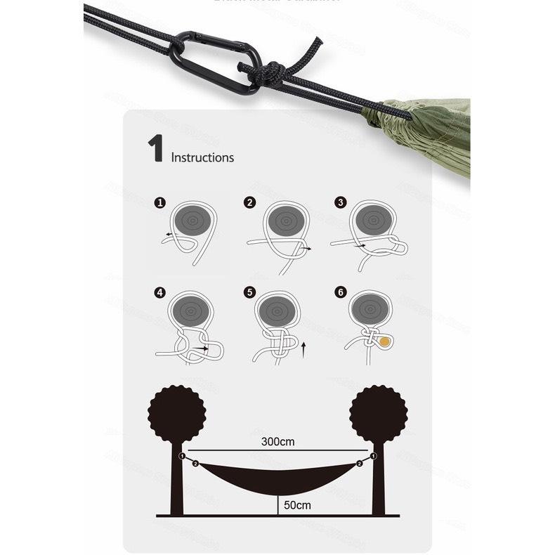 Product Introduction of Võng đơn dã ngoại siêu nhẹ Naturehike NH17D012-C 16