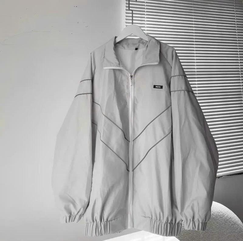 Product Introduction of Áo Khoác Dù 2 Lớp Sọc Dạ Quang Thêu WZS Tay Dài Nam Nữ Chống Nắng Thu Đông - Áo Khoác Gió Bomber Zip Jacket Top Đen Menswear 11