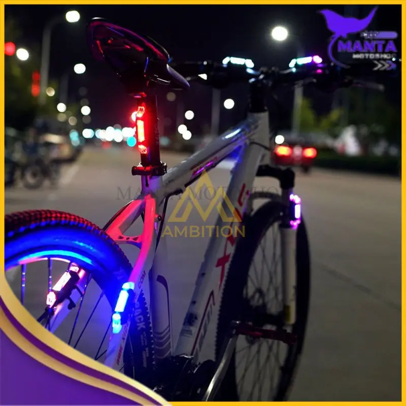 Lampu sepeda usb charger sepeda gunung mtb cycling belakang depan [Bisa Bayar Ditempat] 7