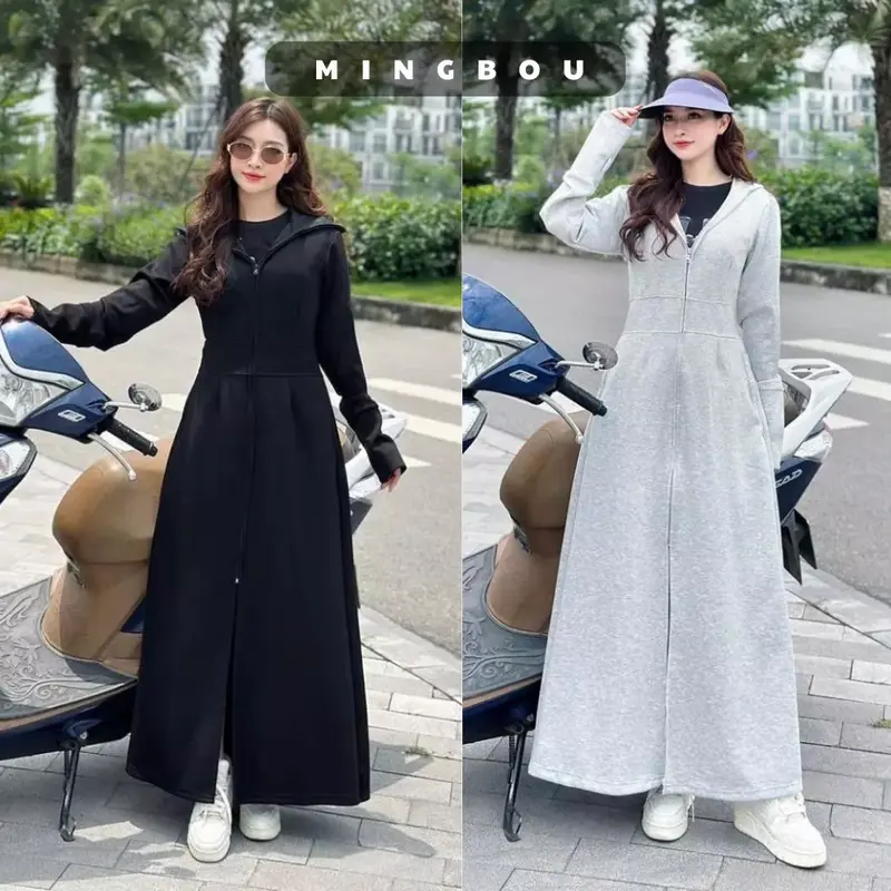 [ Deal mở bán TẶNG KÍNH RÂM] Áo Chống Nắng Nữ Toàn Thân chất Umi dày dặn Chống UV 50+ MINGBOU 0
