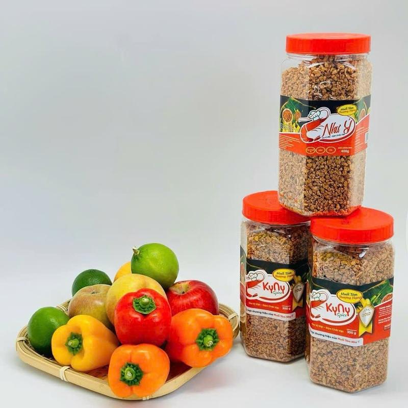   COMBO 2 HŨ  Muối Tôm Như Ý Gold - Kyny Spice HẠT TO  Mẫu Mới  - Hũ 300Gr Gia Vị Cay 