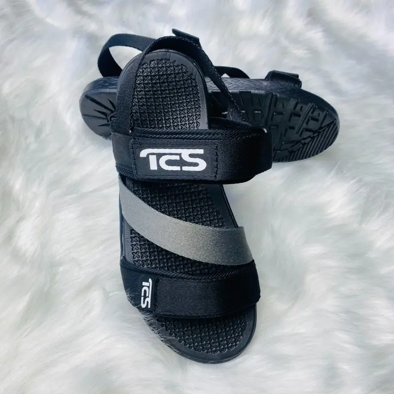 Dép Sandal TCS Hàng Xưởng Nam Nữ Chống Trượt Đế Cao Su Nhân Tạo - DéP, Đế Bằng 1