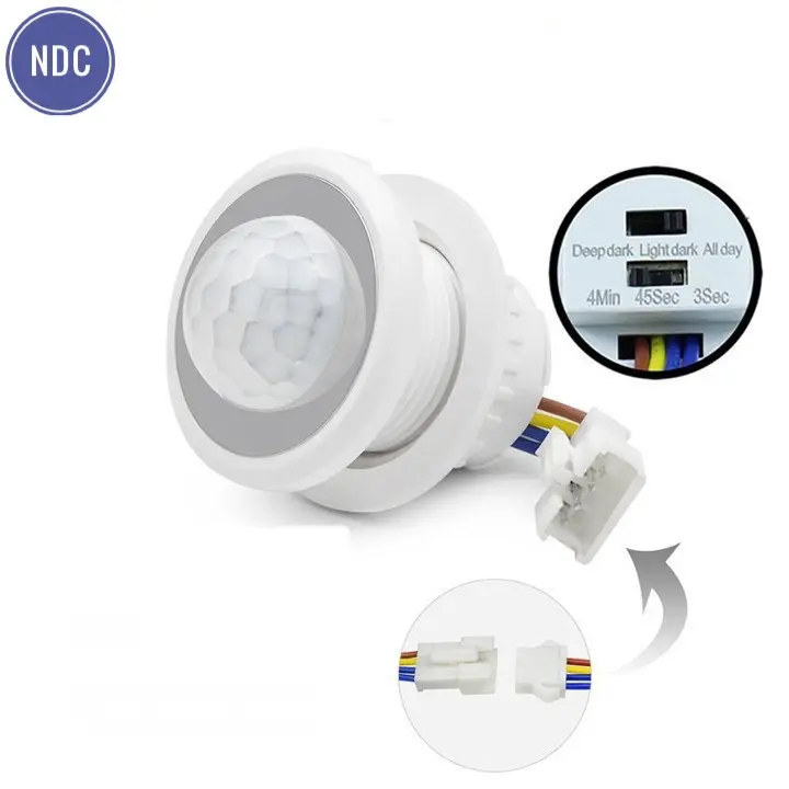 Công Tắc Cảm Biến Chuyển Động Hồng Ngoại (LOẠI 1) Tuỳ Chỉnh 5-24V DC, 220V AC 0