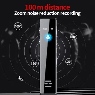 Alat Perekam Suara Voice Audio Recorder Mp3 16 GB Mini Tersembunyi Digital USB Merekam Notulensi Rapat Meeting Yutuber Live Sound Stereo Jernih Mikrofon Sensitif Praktis Portable 3
