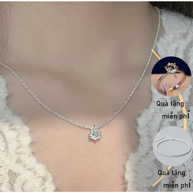  Bộ Vòng Cổ Và Vòng Tay Lấp Lánh Hàng Mới Về Thời Trang Mua 1 Tặng 2  3 Miếng  Thích Hợp Cho Nữ  