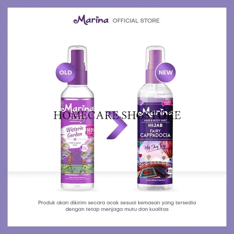Marina Hair & Body Mist Cologne 100ml All Varian-Hijab Edition Termurah Perfume 2