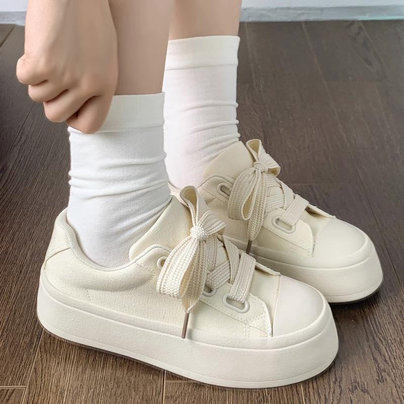 Giày nữ thể thao bản dây thừng đế độn 5cm phong cách Hàn Quốc Sneaker Shoes