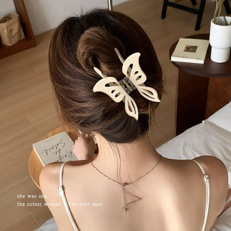 Kuku Rambut Rama-rama, Bahan Asetat Tinggi, Saiz Besar, Klip - TikTok ...