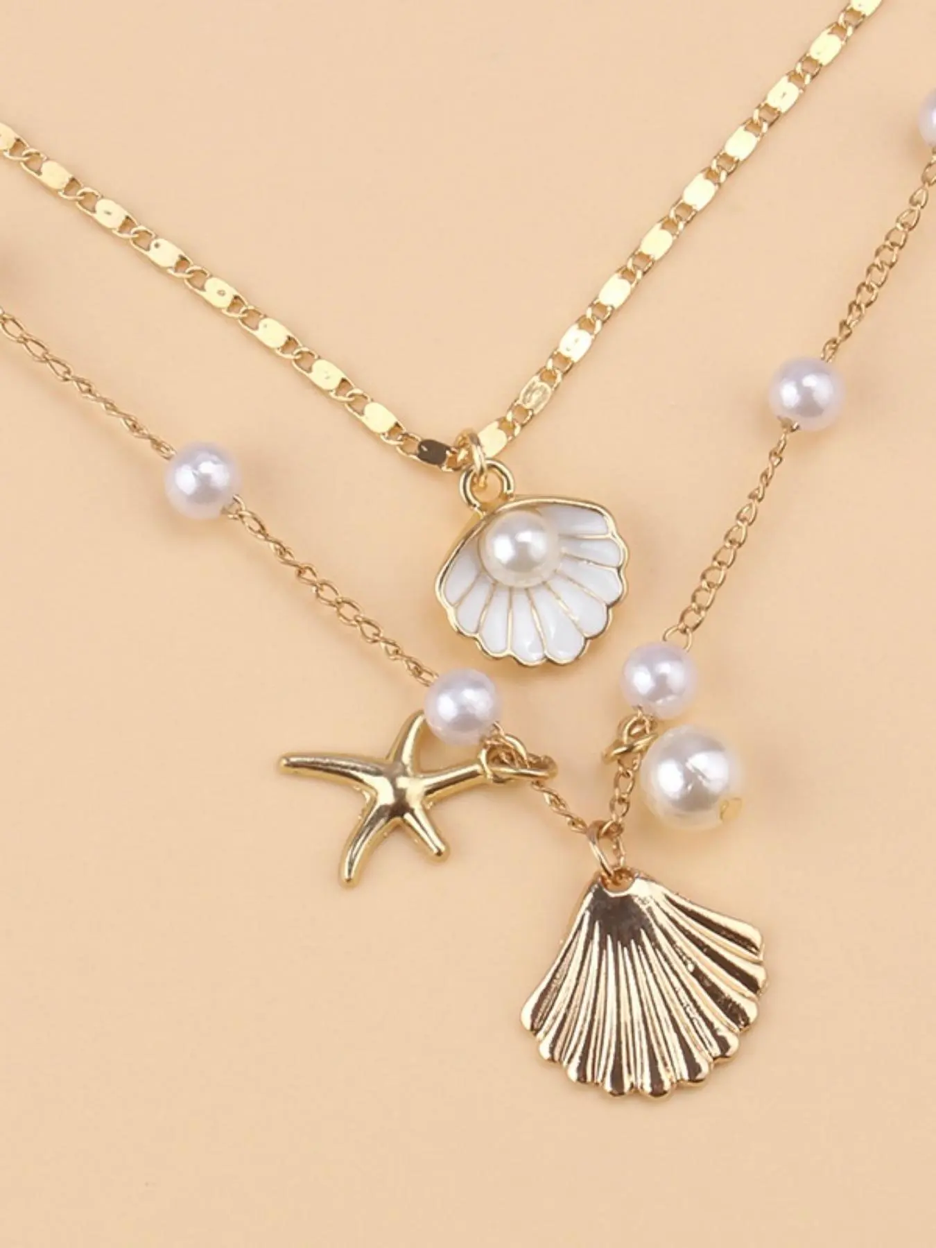 Ocean Themed Shell Pendant Necklace, Fashion Jewelry for Party, Daily Clothing Decor, Trendy All-match & Exquisite Jewelry for Birthday Gift