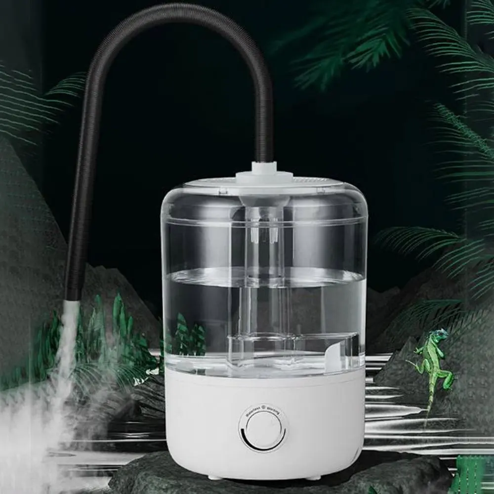 Practical 4 Liters Reptile Humidifier Large Capacity Safe Amphibians Herps Humidifier Quiet Keep Fresh Reptile Fogger Snake Turtle Lizard