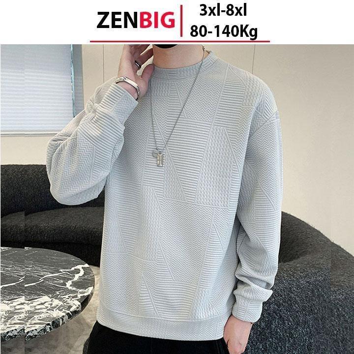 Áo thu đông nam big size vải nỉ dành cho người mập người béo big size Menswear Hoodie Nhung Xám