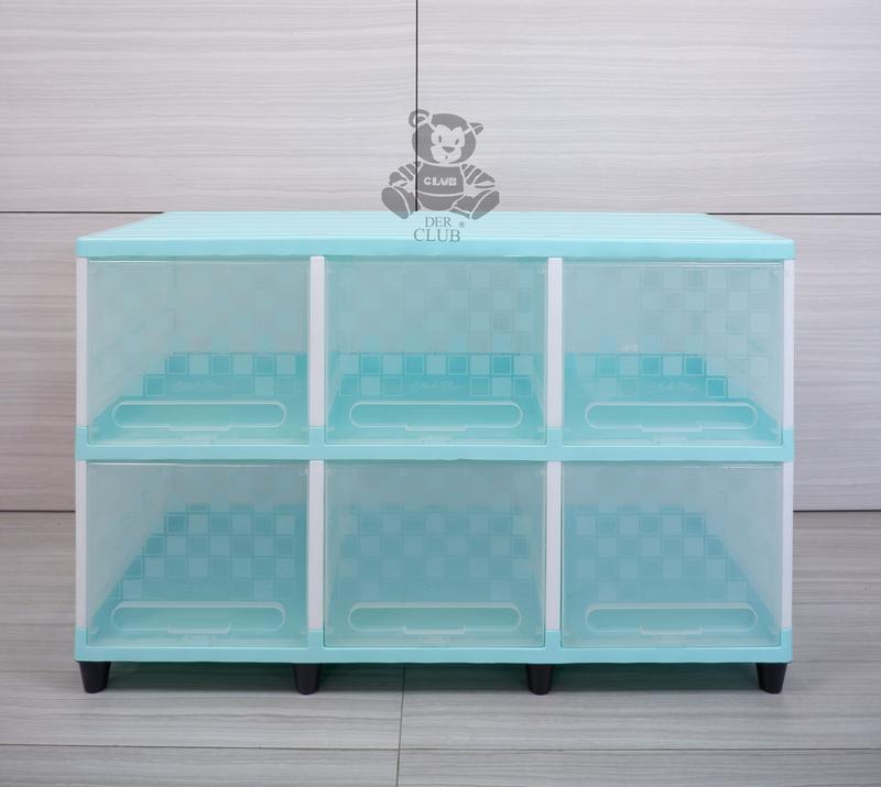 CLUB Triple Flip Cabinet Susun 2 - Lemari Plastik Pintu Geser - Lemari Laci Plastik Minimalis - Lemari Penyimpanan Serbaguna - Laci Penyimpanan Serbaguna - Lemari Plastik Multifungsi - Lemari Laci Plastik Club Furniture 4