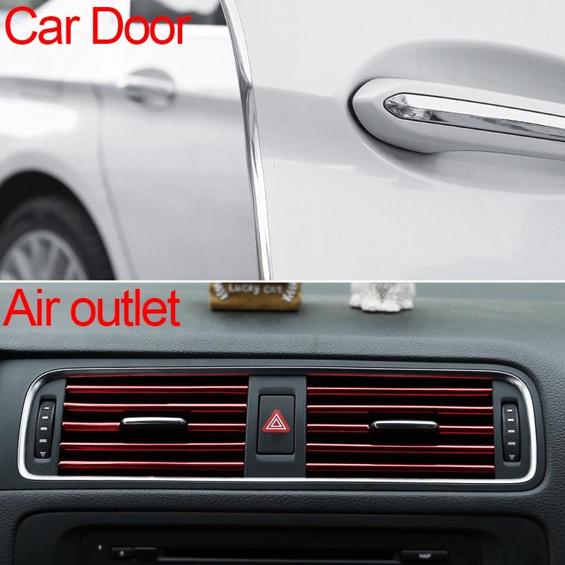 Dải Trang Trí Bảo Vệ Chống Trầy Xước, 5M, Cho Cạnh Cửa Xe Hơi, Đúc Crôm Thông Dụng, Dây Trang Trí, Phụ Tùng Ô Tô 3