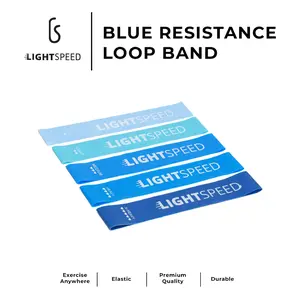 LIGHTSPEED Resistance Loop Band Set 5pcs / Yoga Band / Karet Yoga / Karet Fitnes / Tali Yoga / Elasitc Band Olahraga Alat  Outdoor  Gym