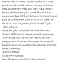 Gambar Sharp Water Dispenser Battery Back Up Bottom Galon SWD80EHLBK dari MIAMI ELEKTRONIK Kota Surabaya 5 Tokopedia