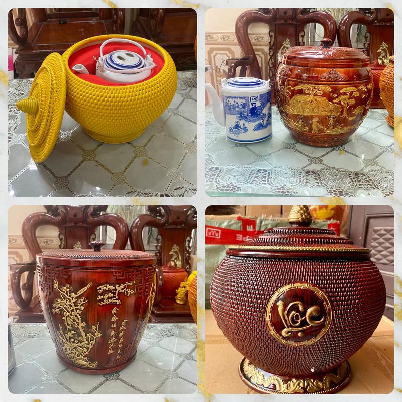 Giỏ ủ trà, giành tích giữ nhiệt 1.5L- ấm tích bát tràng chất lượng cao