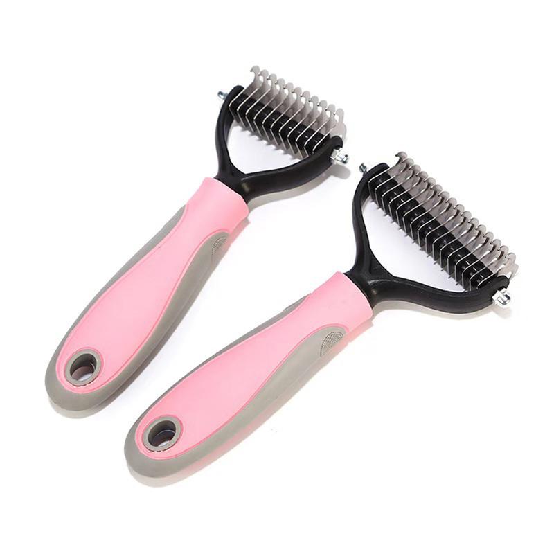 Product Introduction of Professional Pet Brush Dog Hair Remover Pet Fur Knot Cutter Puppy Cat Comb Brushes Dogs Grooming Shedding Supplies 11