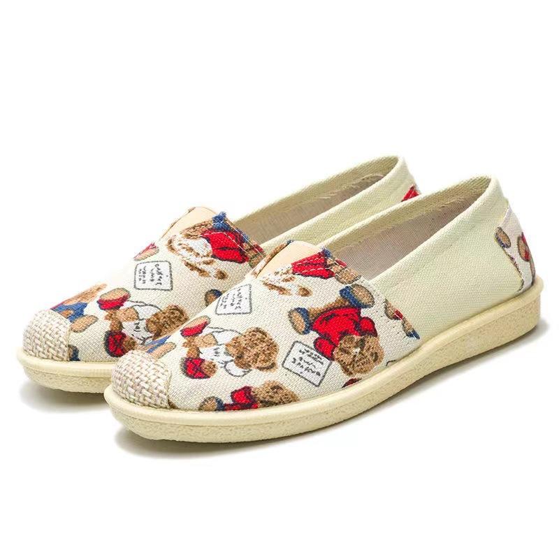20242023 New Canvas Shoes Women's Shoes Korean Style Leisure Cloth Shoes Low-Cut Lightweight Comfortable Breathable One Pedal Women's Shoes 8