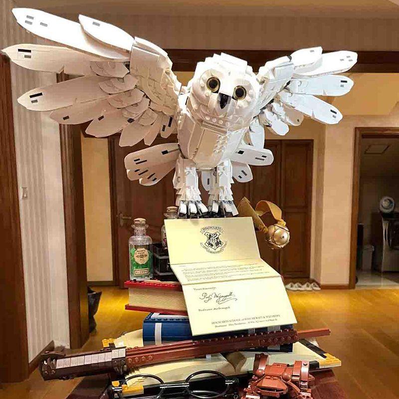 Mô Hình Khối Xây Dựng Harry Potter Hedwig Cú Tương Thích Với Lego Đồ Chơi Giáo Dục Lắp Ráp Cỡ Lớn Thích Hợp Làm Quà Tặng Bé Gái