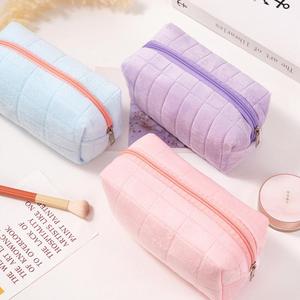 Estuche para lápices de gran capacidad, 1 unidad, Bolsa portátil con cierre para brochas de maquillaje, Bolsa de almacenamiento de papelería para escritorio para estudiantes de escuela y oficina
