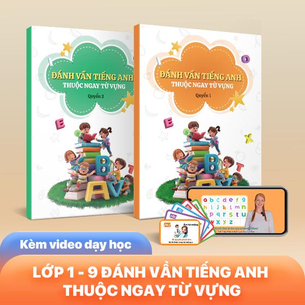 Sách Phonics Toàn Diện Đánh Vần Tiếng Anh - Thích hợp cho trẻ lớp 1 - 9 sách phân biệt từ vựng tiếng anh