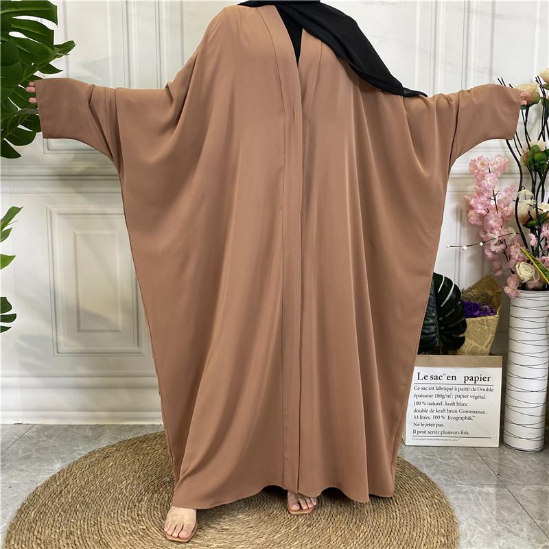 Product Introduction of 2022 New Middle Eastern Dubai Hot Style Solid Color Tie Button Cardigan Robe 1923 17