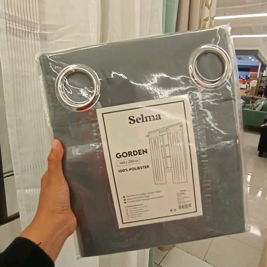 INFORMA Gorden Selma Polos/Motif 1 pasang uk. 140x250cm