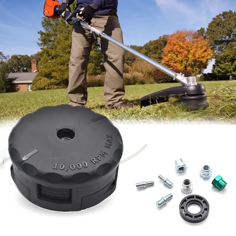10Pcs/set Trimmer Head Kit Universal String Trimmer Head Replacement Trimmer Head Mesin Potong Rumput Aksesoris 8