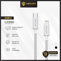 Gambar LENYES LC950 27W Data Cable Fast Charging QC 3.0 Type C to Lightning Kabel Charger Nylon 1 Meter - Type C to Lightning dari LENYES INDONESIA Kota Administrasi Jakarta Pusat 1 Tokopedia