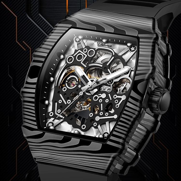 Đồng Hồ Cơ Nam Dulunwe 6038 Phiên Bản Khung Thể Thao Bảo hành chính hãng Dulunwe- chống nước chuẩn 3ATM