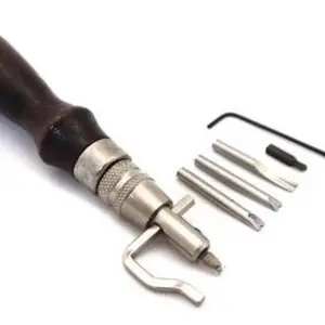 Alat DIY Kulit 5in1 Memotong Mengukir & Menjahit Kulit dengan Nyaman Cocok digunakan Penjahit