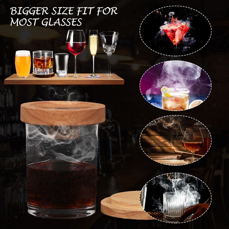Product Introduction of Cocktail Smoker Whiskey Wooden Smoked Wood Hood Smoker For Bar Drinks Kitchen Bartender Tools For Whiskey Alcoholic Drinks Gift #471162 35