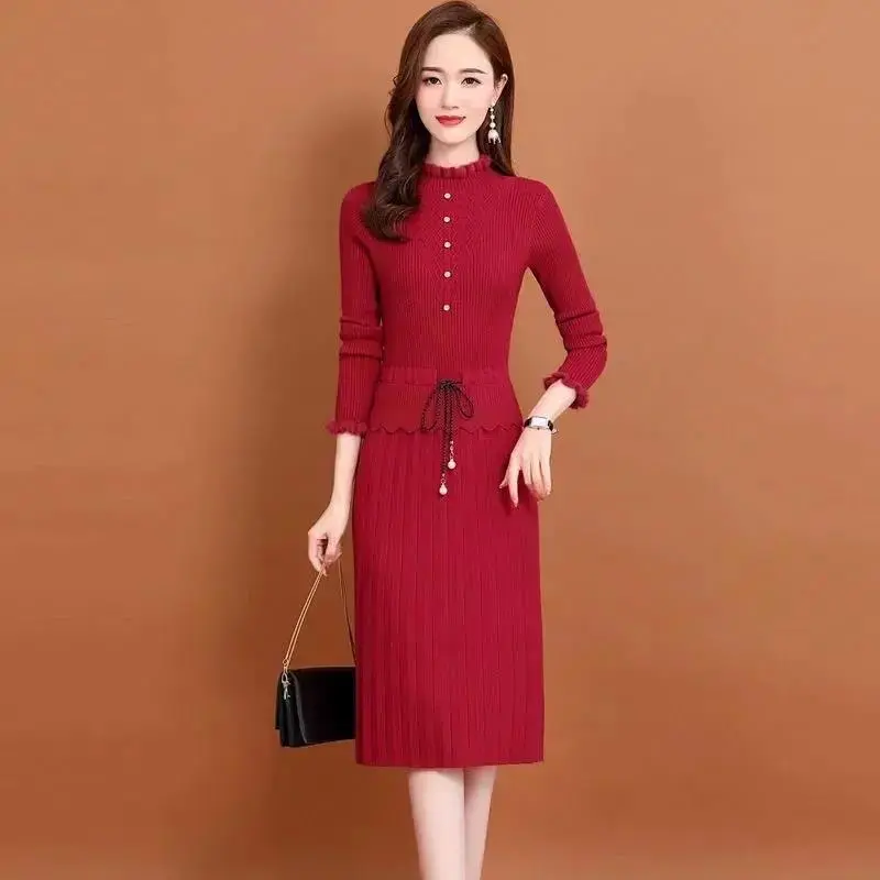 váy len đầm hàng nhập quảng châu