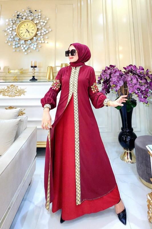 Product Introduction of Abaya Lengan Bordir Melati 4