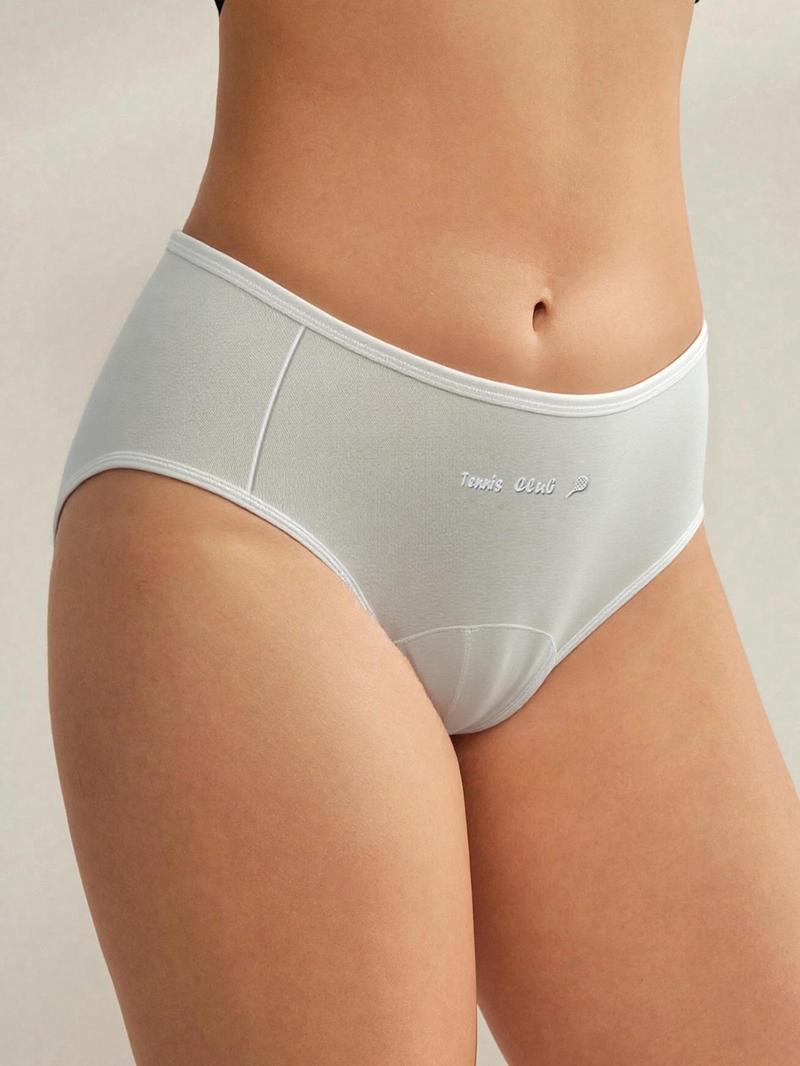 Product Introduction of Women's Letter Print Panty, Casual Comfy Breathable Knicker for Daily Wear, Ladies Underwear for All Seasons 4