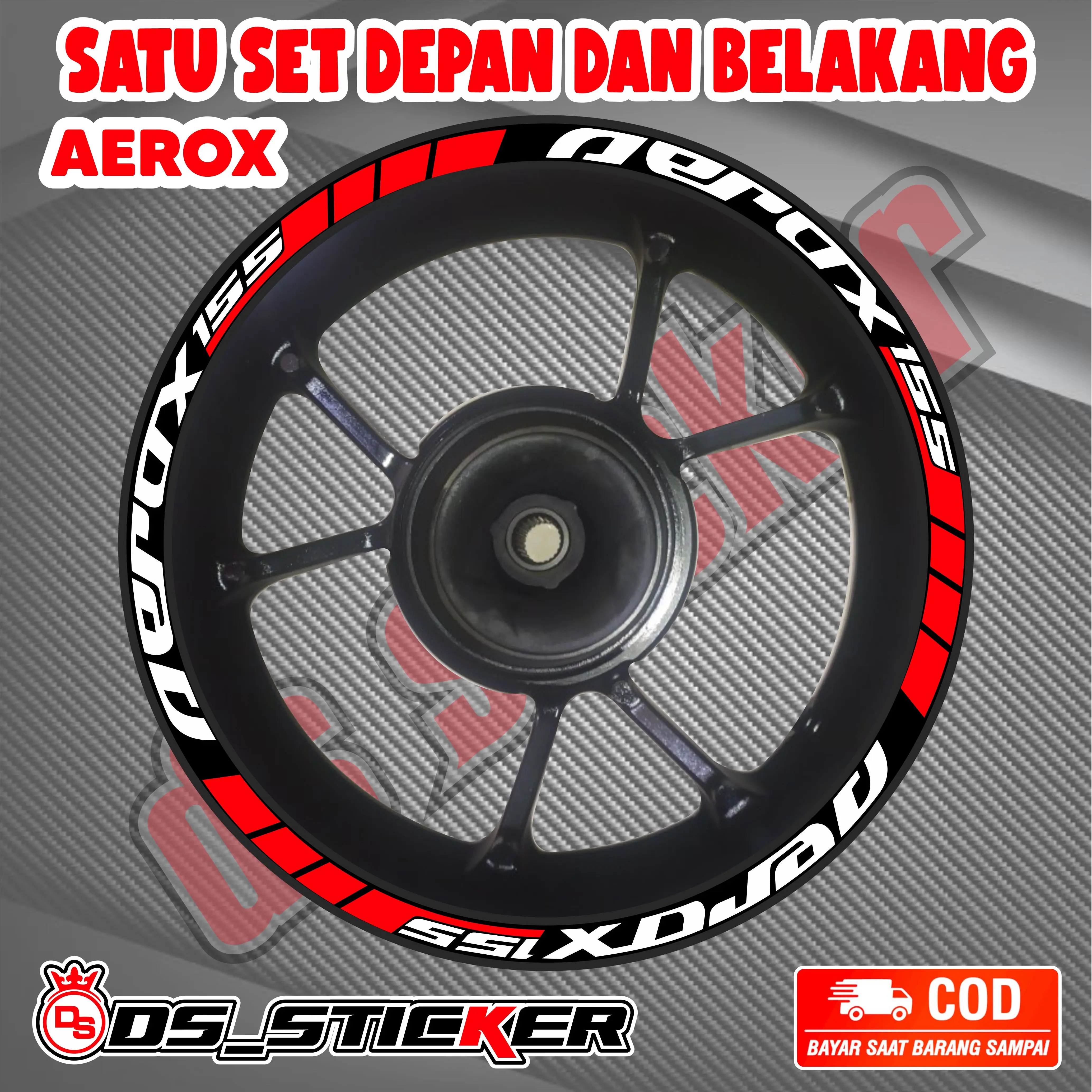 Stiker Velg Motor Yamaha All Aerox Cutting Sticker Pelk