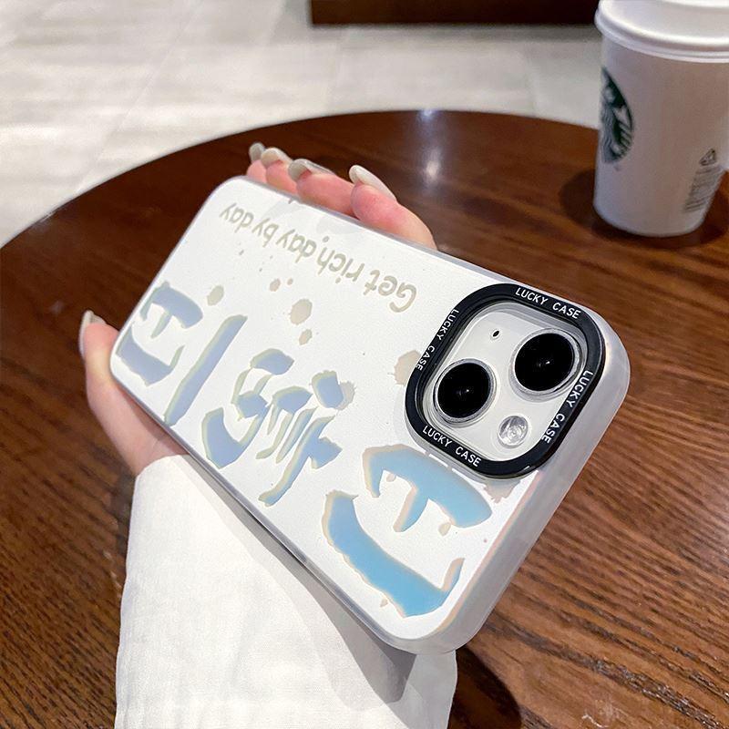 Product Introduction of Lucky Gradual Change Couple Phone Case For iPhone 16 15 14 13 12 11 Plus Pro Max XR X XS 7 8 IMD Shockproof Cover 3