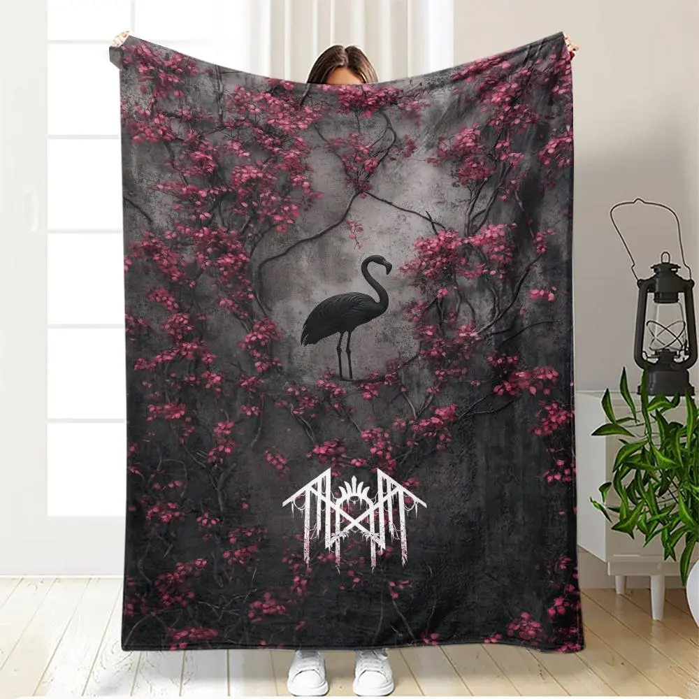 Soft Warm Sleep Token Flannel Blanket, Casual Nap Throw Blanket, Air-conditioned Room Blanket, Warm Blanket for Bed, Couch, Sofa, Travel, Camping
