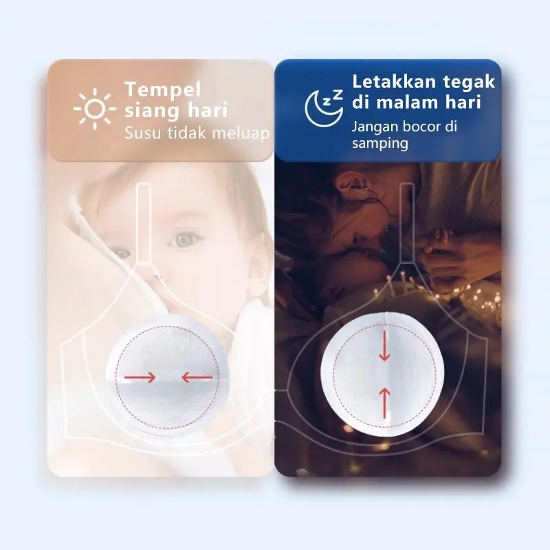 【Spesial Ramadhan】 Kombinasi-Breast Pad &Kantong Asi | Cotton Pads | Bantalan Payudara | Penyerap Asi Menyusui | Mengemas makanan  Kantong penyimpanan susu BreastMilk Storage Bag BPA free-PP Food Grade 2