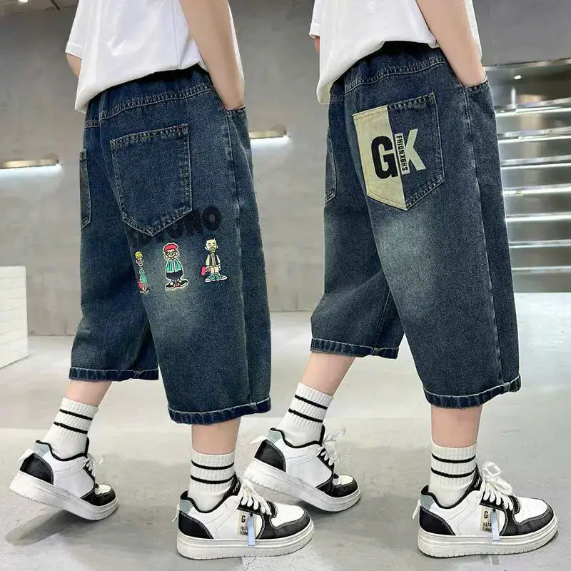 Quần Jean Ngố Phối Khoá Cool Ngầu Cực Chất Cho Bé Trai 20-50kg 4