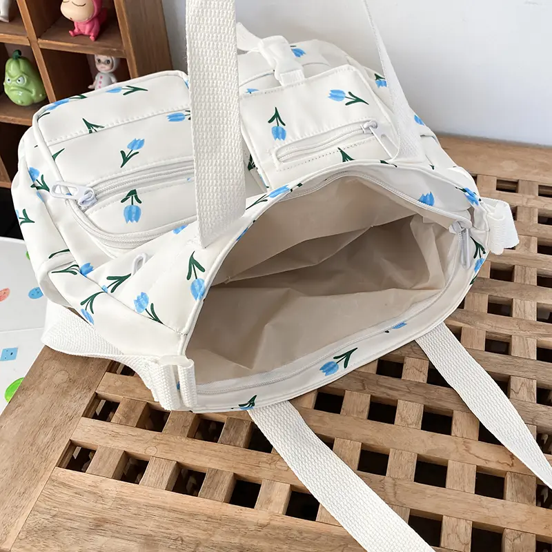 Mismi Kiara Bag Tas Selempang Wanita Stylish Flower Korea Sling Bag Perempuan Travel Tote Bag Resleting - 38K 8